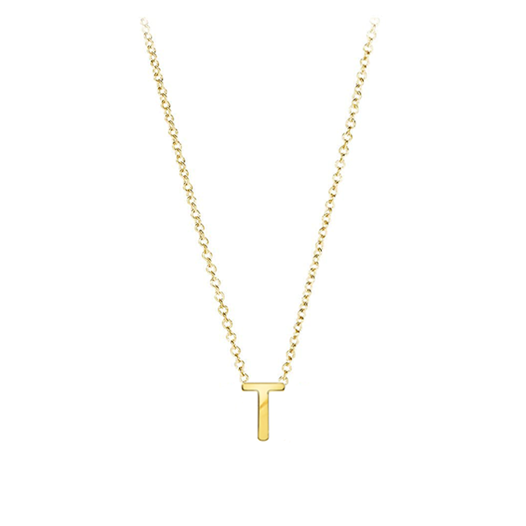 Initials Pendant Necklace in 18ct Gold Plating | MYKA